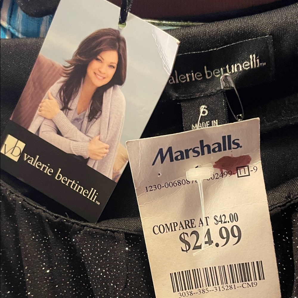 Valerie Bertinelli Black Sparkle Robe